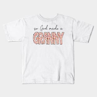 So God Made A Granny Kids T-Shirt